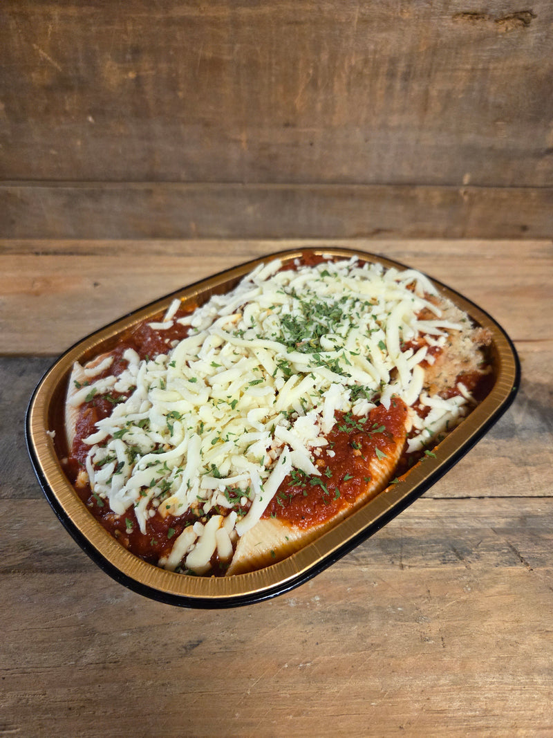 Chicken Parmigiana and Shells